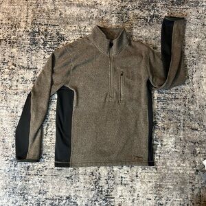 VTG Nike ACG 1/4 Zip Men Fleece  jacket Size Small brown navy made in Vietnam